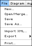File menu