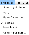 gModeler menu